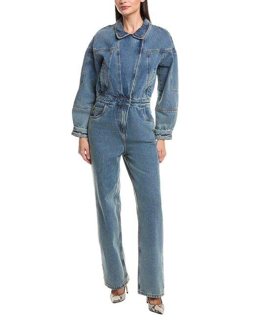 Ronny Kobo Blue Eugene Denim Jumpsuit