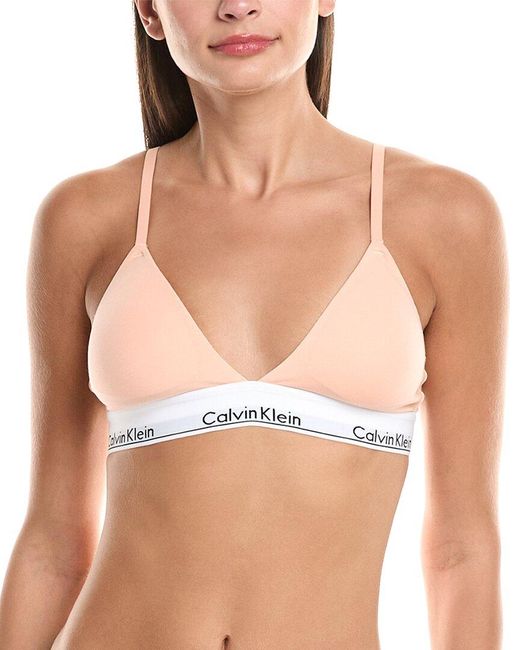 Calvin Klein Pink Lightly Lined Triangle Bra