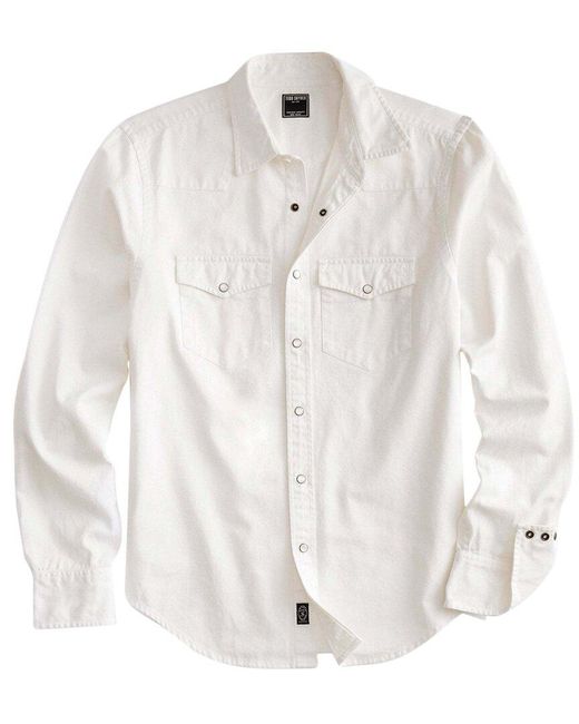 Todd Snyder White Western Shirt for men