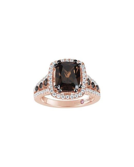 Suzy Levian CZ Jewelry Multicolor Suzy Levian Silver Cz Ring