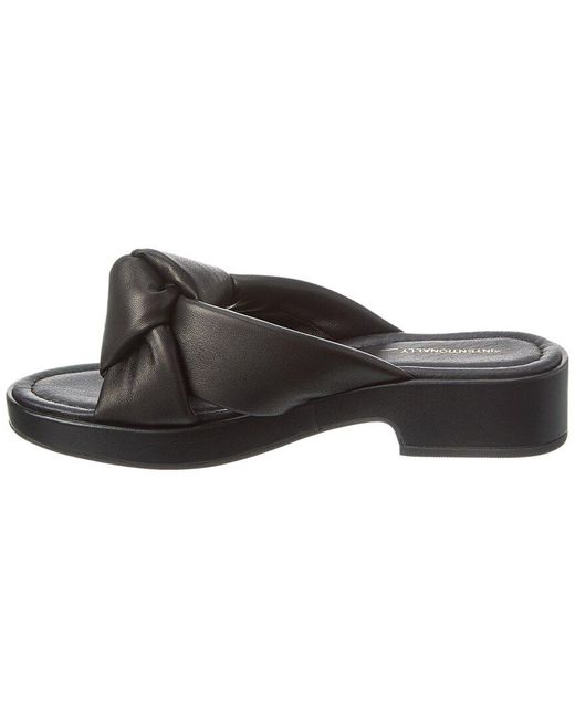 INTENTIONALLY ______ Black Romi Leather Sandal
