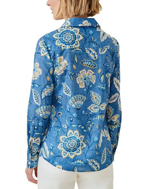 J.McLaughlin Blue Lois Blouse