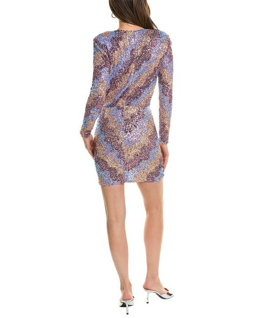 Saylor Purple Kinney Mini Dress