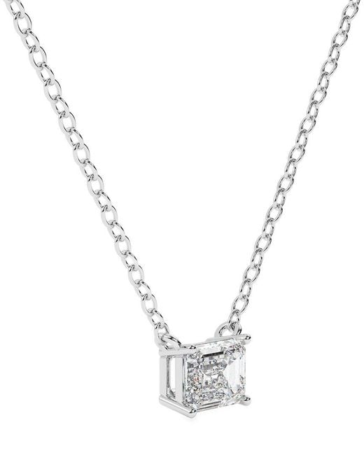 Lab Grown Diamonds Metallic 14K 0.75 Ct. Tw. Lab-Grown Diamond Necklace