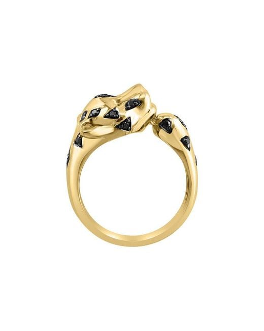 Effy Fine Jewelry Metallic 14K 0.24 Ct. Tw. Diamond & Tsavorite Ring
