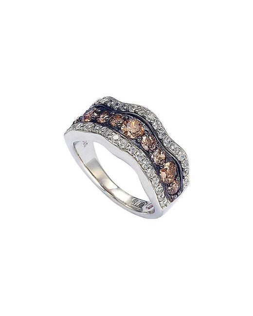 Suzy Levian CZ Jewelry Metallic Suzy Levian Silver Cz Ring