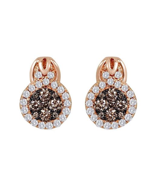 Le Vian Multicolor Le Vian 14k Strawberry Gold 1.40 Ct. Tw. Diamond Earrings