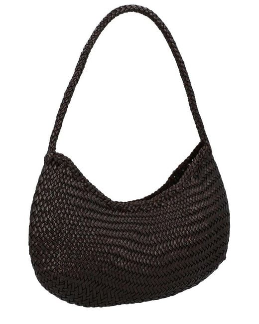 Dragon Diffusion Black Nova Luna Leather Shoulder Bag
