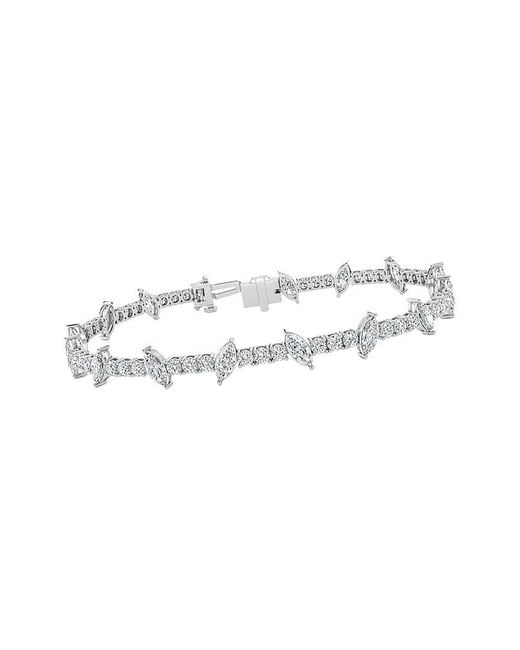 Lab Grown Diamonds White 14K 8.17 Ct. Tw. Lab-Grown Diamond Tennis Bracelet