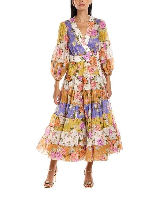 Zimmermann Petite Wrap Midi Dress in Purple Lyst UK