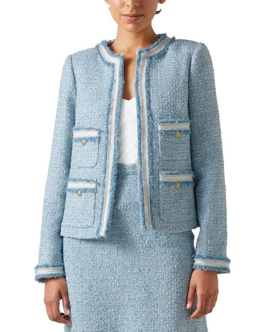 L.K.Bennett Blue Charlie Jacket