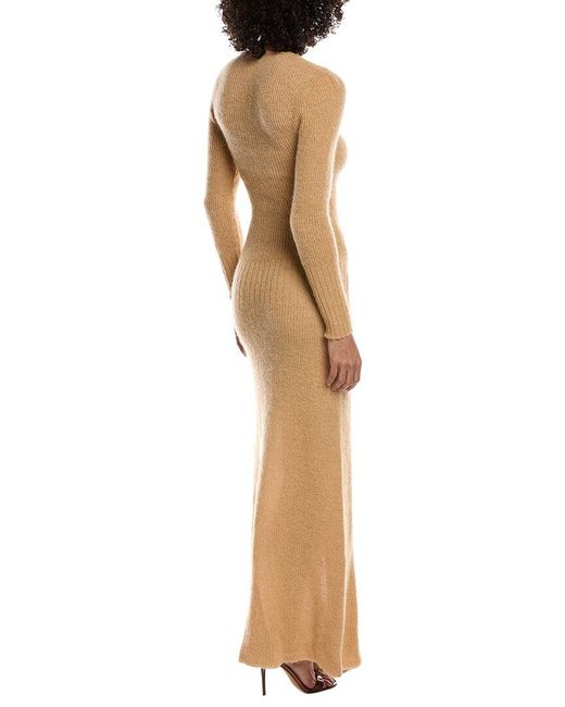 Jacquemus White Maxi Alpaca & Mohair-Blend Sweaterdress