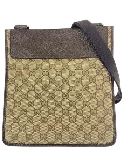 Gucci Multicolor Brown GG Canvas & Leather Shoulder Bag (authentic Pre-loved)