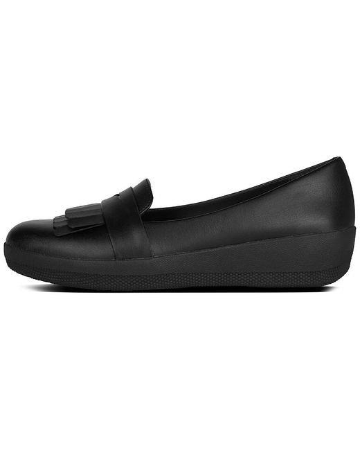 Fitflop Vianne Fringey Sneakerloafer in Black | Lyst