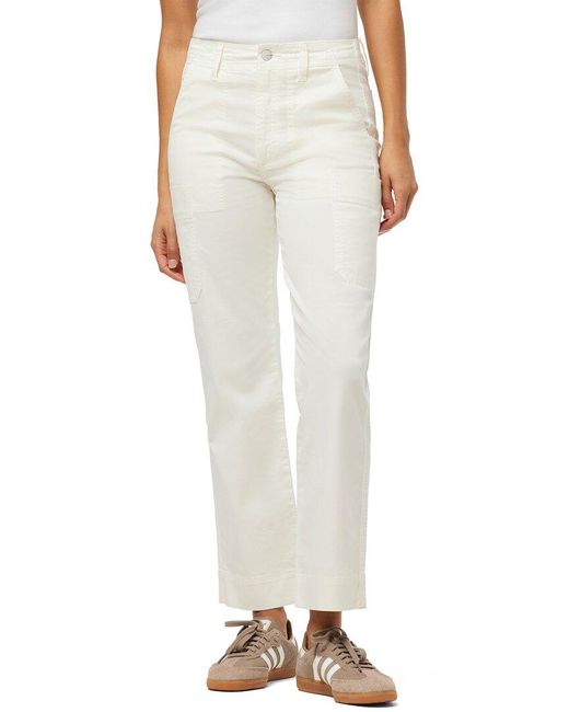 Joe's Jeans White The Utility High Rise Straight Leg Jean