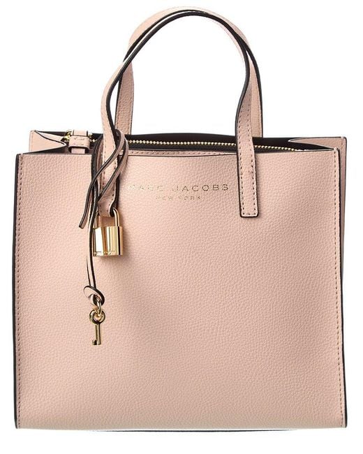 Marc Jacobs Grind Mini Leather Tote in Pink Lyst UK