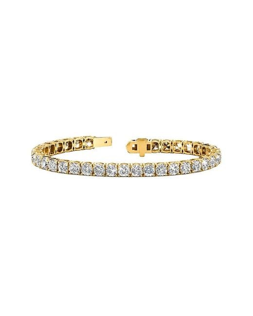 Lab Grown Diamonds Metallic 14K 19.08 Ct. Tw. Lab-Grown Diamond Tennis Bracelet