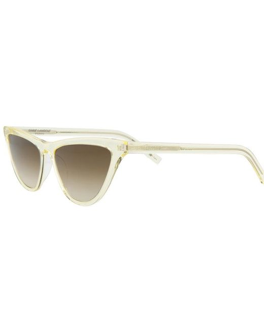 Saint Laurent White 56mm Sunglasses