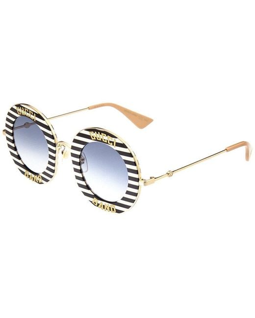 Gucci White GG0113S 44mm Sunglasses