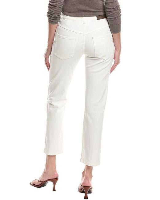 Brunello Cucinelli White Pant