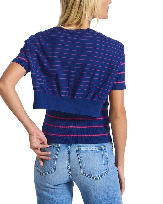 10 Crosby Derek Lam Blue Twain Cashmere-Blend Sweater
