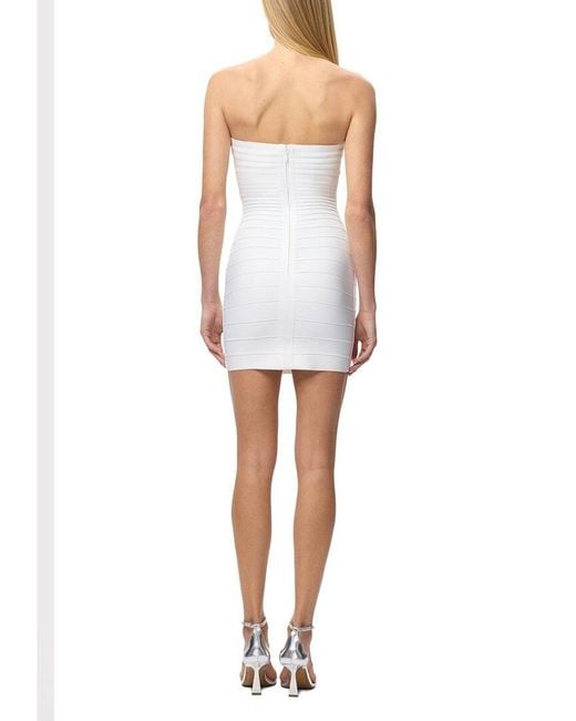 Hervé Léger White The Isla Dress