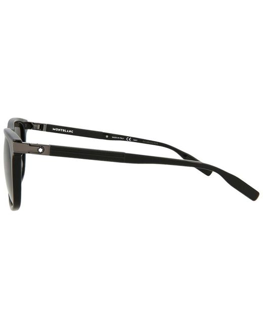 Montblanc Mb0031s 55mm Sunglasses in Black for Men | Lyst