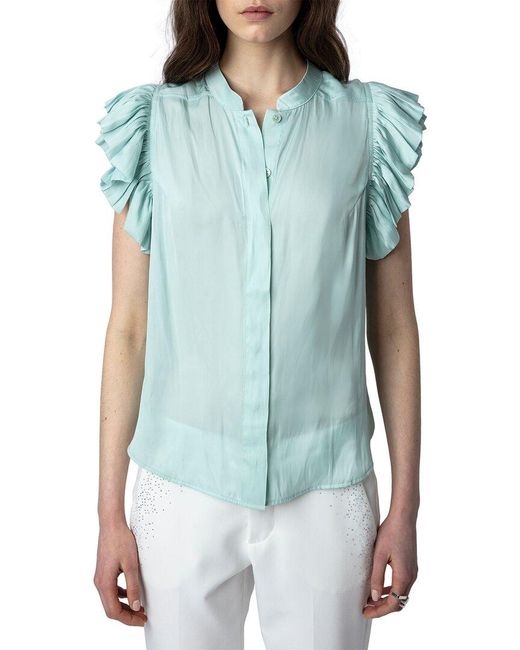 Zadig & Voltaire Blue Tiza Blouse