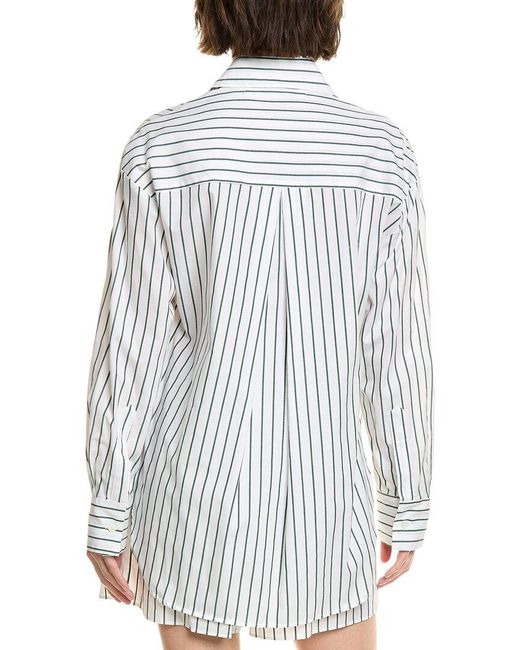 Enza Costa White Cotton Shirt