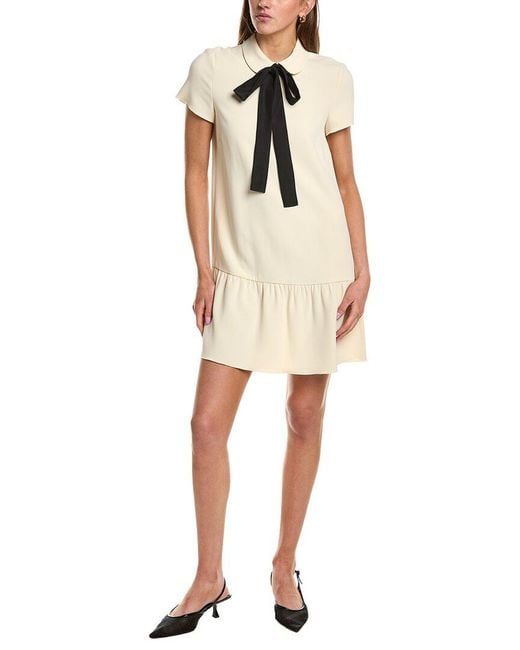 RED Valentino Natural Bow Shift Dress