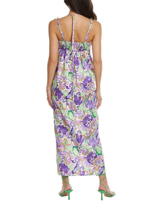 Suboo Purple Botanica Maxi Dress