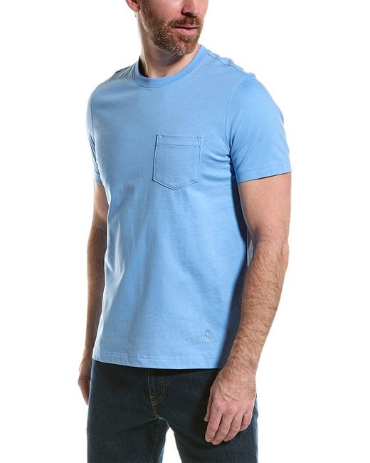 Brooks Brothers Blue Pocket T-shirt for men