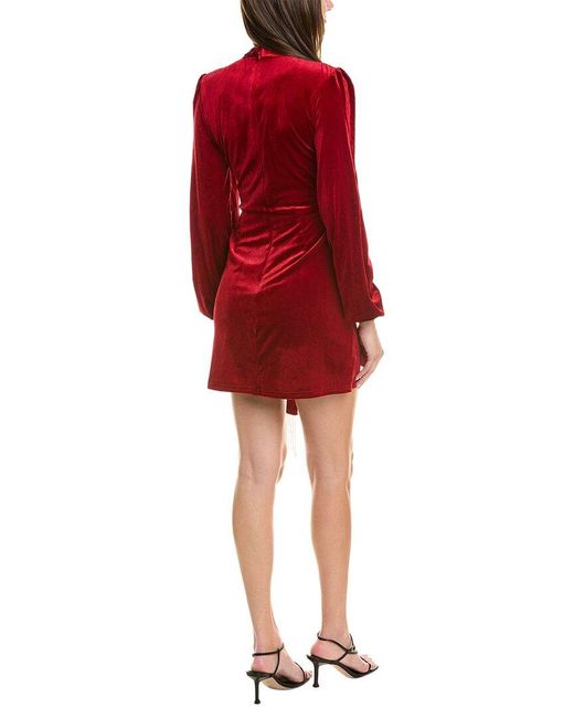 Rachel Parcell Red Velvet Mini Dress