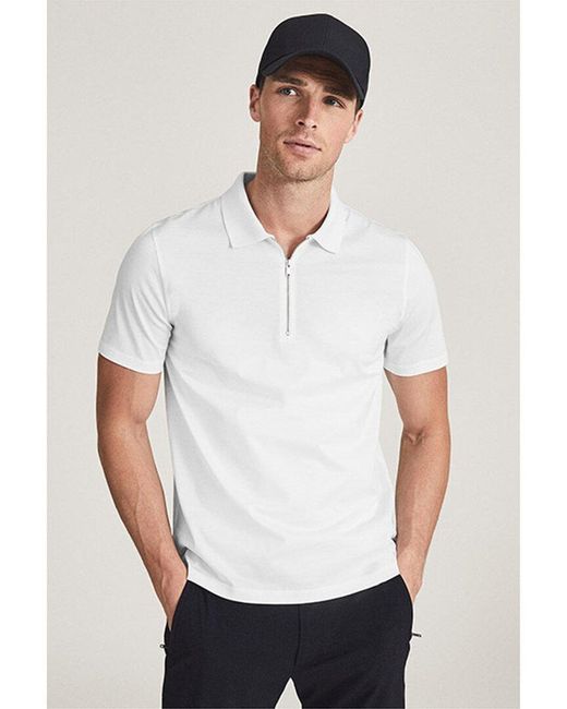 Reiss White Belfry Polo Shirt for men