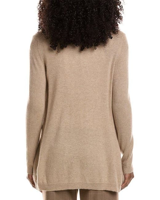 Sofiacashmere Natural Drape Wool & Cashmere-Blend Cardigan