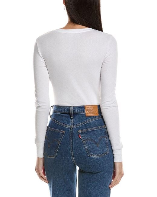 Rag & Bone Blue Essie Rib Henley