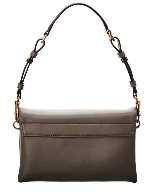 Tod's Brown T Timeless Mini Leather Shoulder Bag