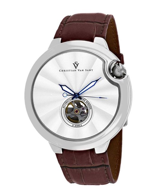 Christian Van Sant Gray Cyclone Automatic Watch for men