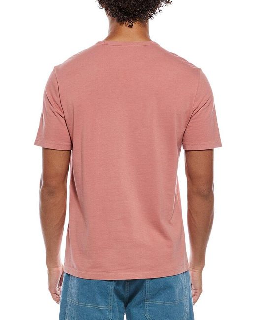 Vince Red Crewneck T-Shirt for men
