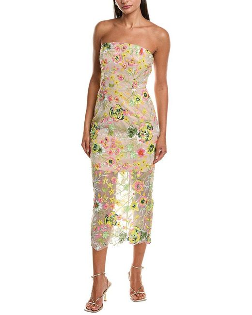 Lightweight Floral Dress Women's Milly Midi Dress - Lightweight Smocked  Back Halter Dress With Floral Pattern Maggy London Dresses For Women