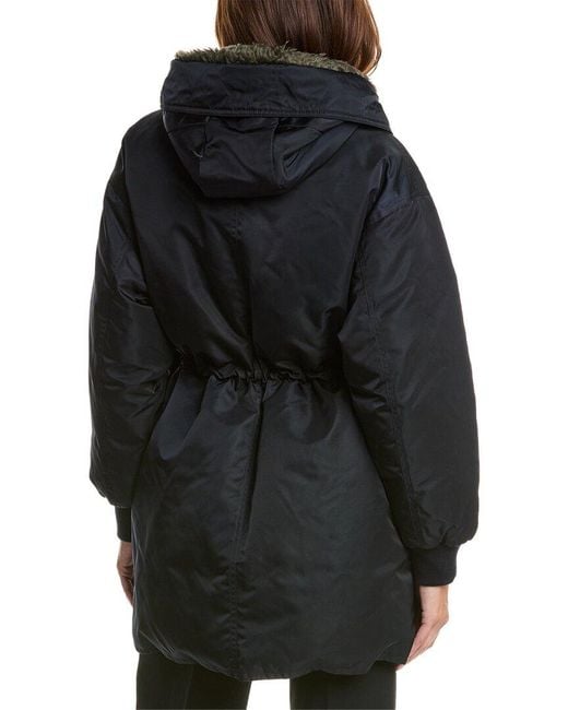 Max Mara Weekend Pepato Quilted Coat in Black | Lyst