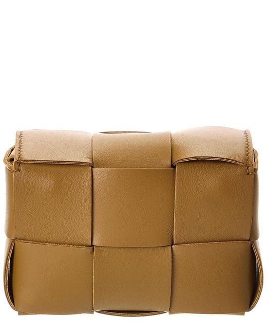 Bottega Veneta Brown Cassette Leather Crossbody