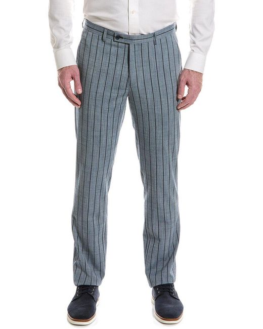 Paisley & Gray Blue Downing Slim Fit Pant for men