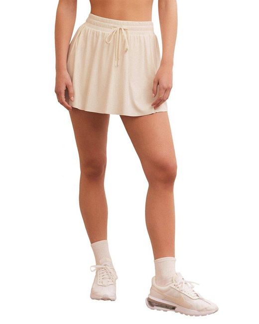 Z Supply White Match Point Skirt