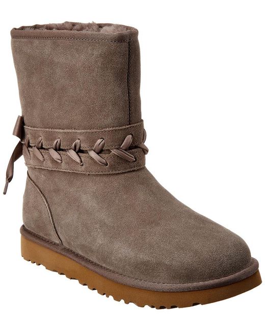short ugg boots with laces