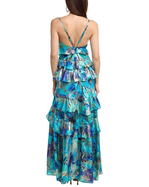 Ramy Brook Blue Harlen Gown