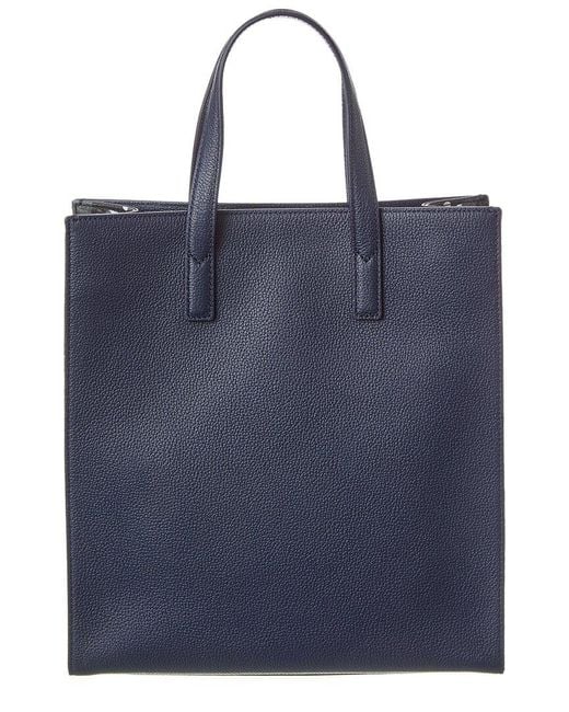 MCM Blue Camo Leather Messenger Bag