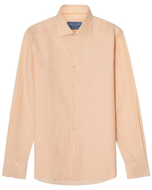 Robert Talbott Natural Reynolds Stripe Twill Dress Shirt for men