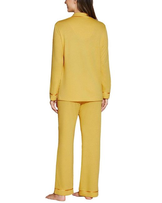 Cosabella Yellow Bella Top Pant Pajama Set