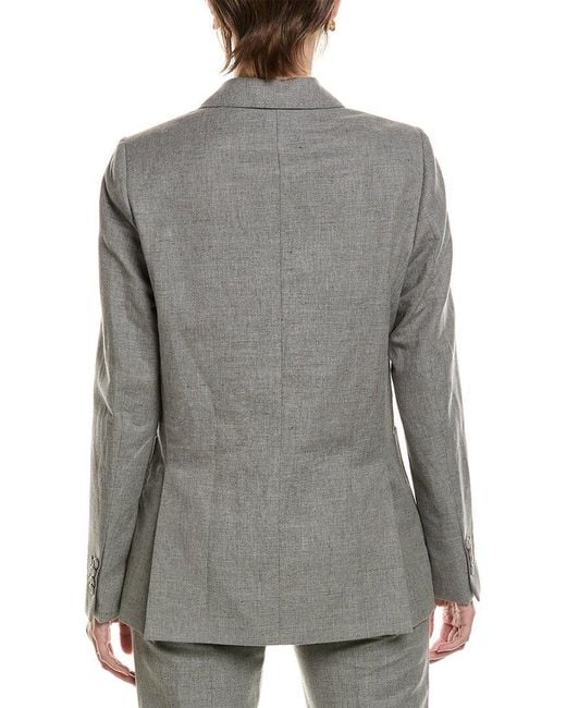 Officine Generale Gray Mathilde Linen-Blend Jacket